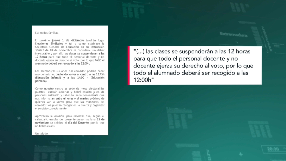 Polémica por la parada de dos horas para el voto del personal docente