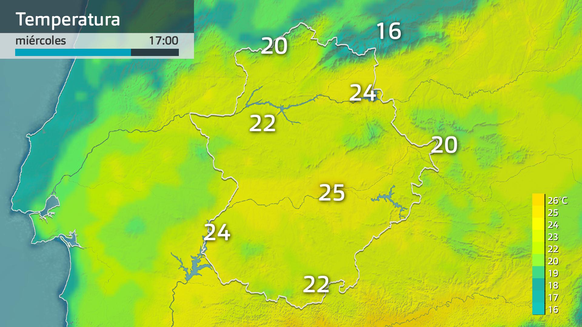 Temperatura máxima prevista