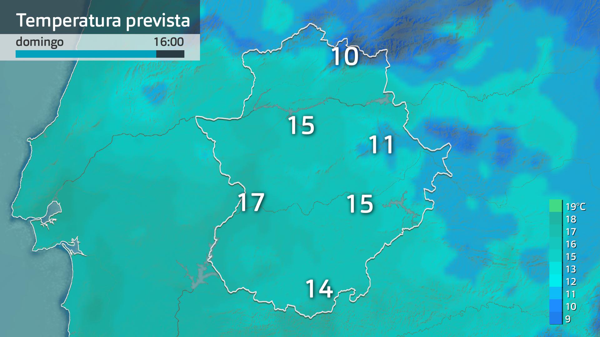 Temperatura máxima prevista