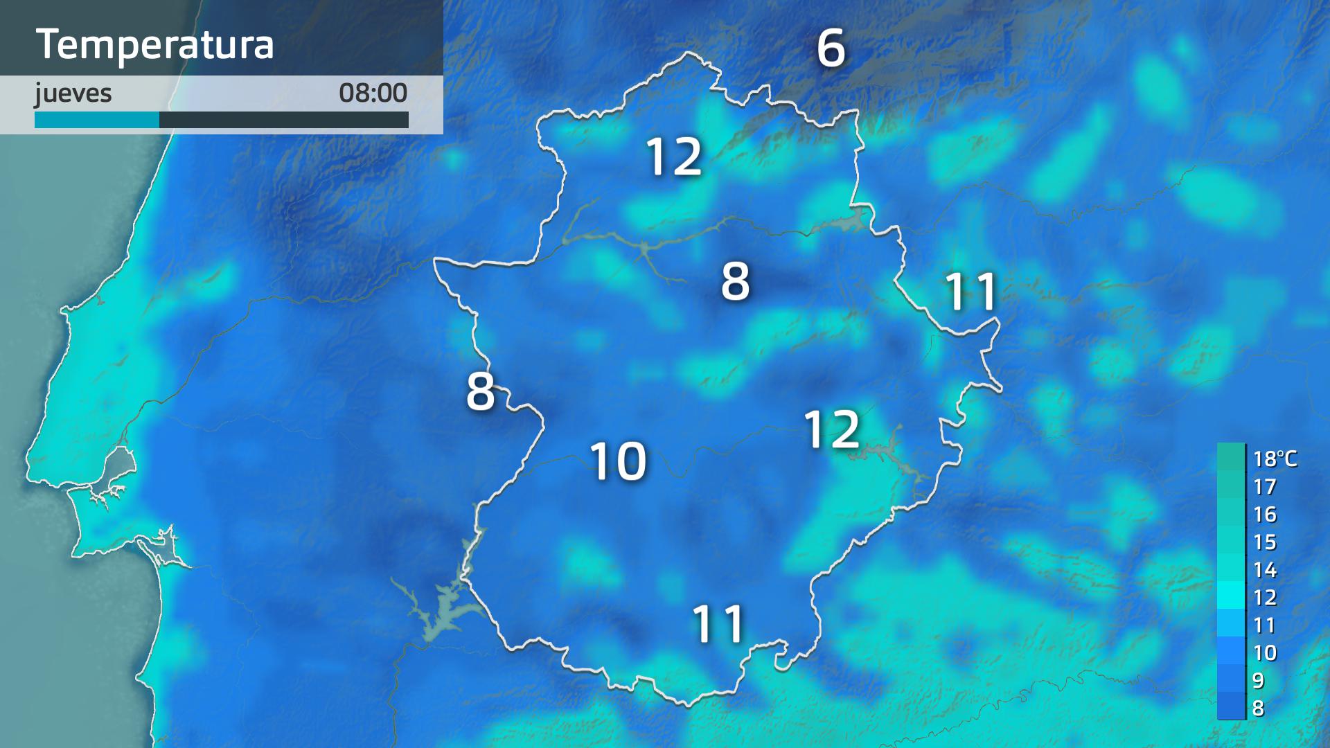 Temperatura mínima prevista 