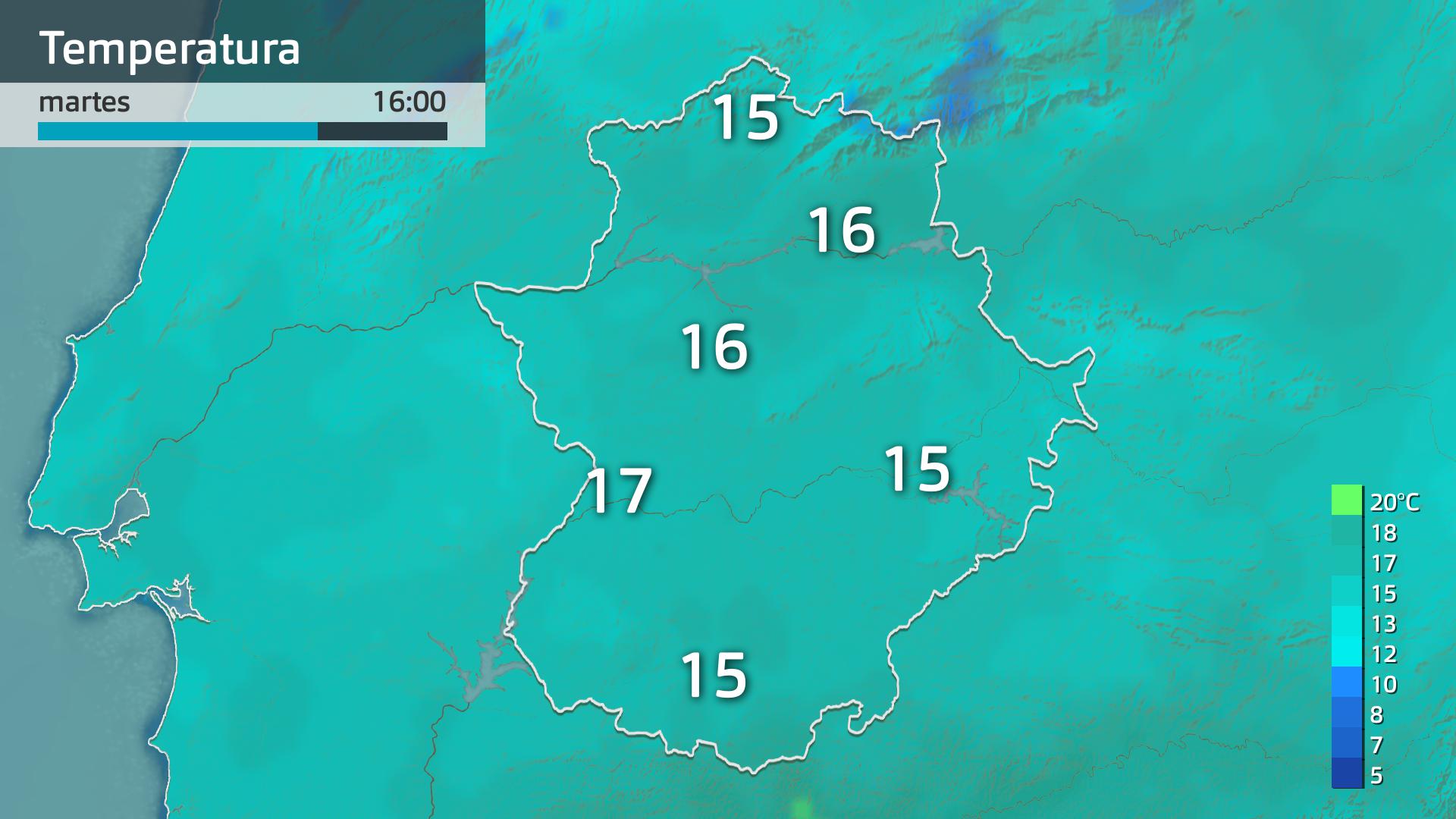Temperatura máxima prevista