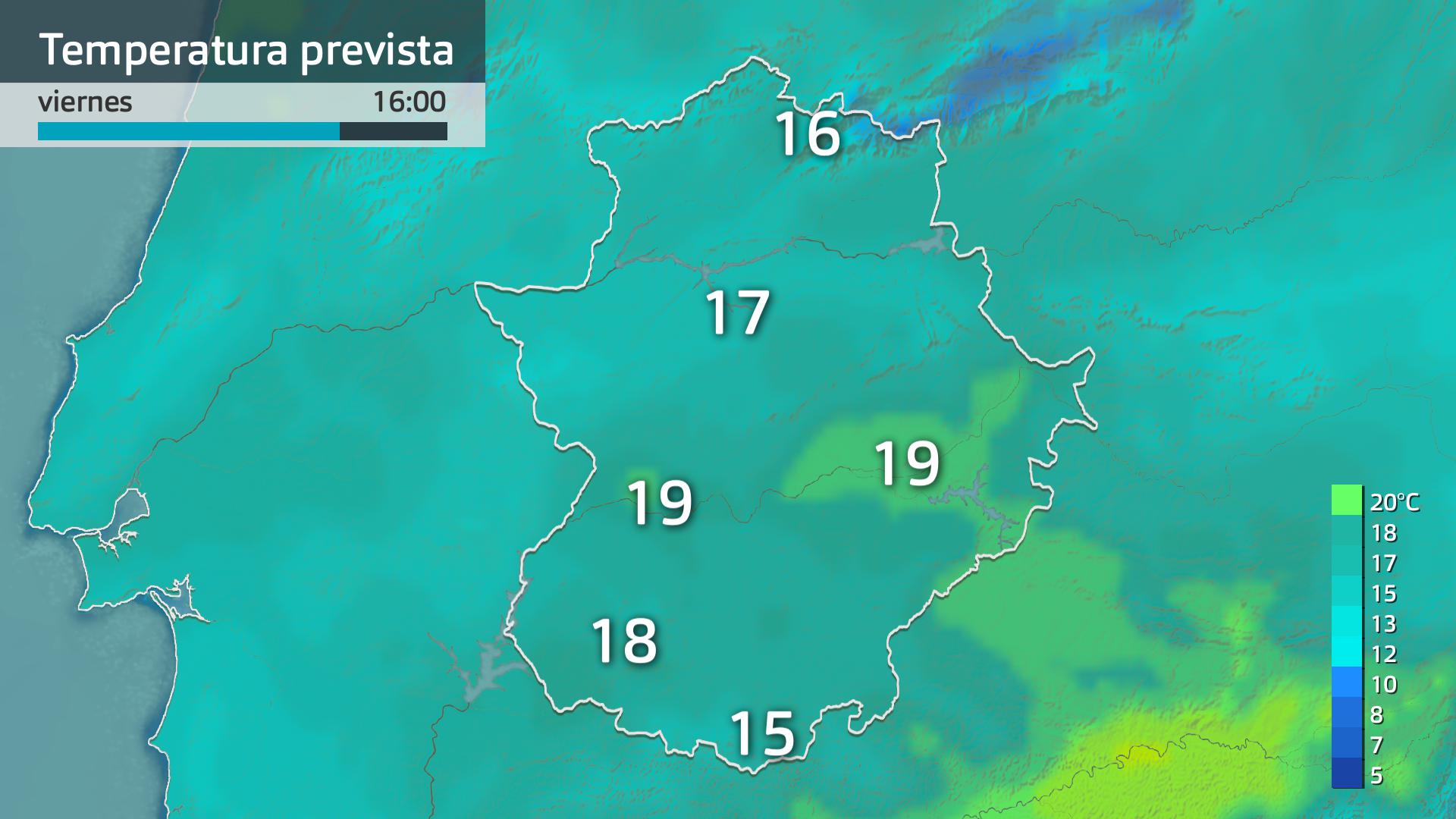 Temperatura máxima prevista