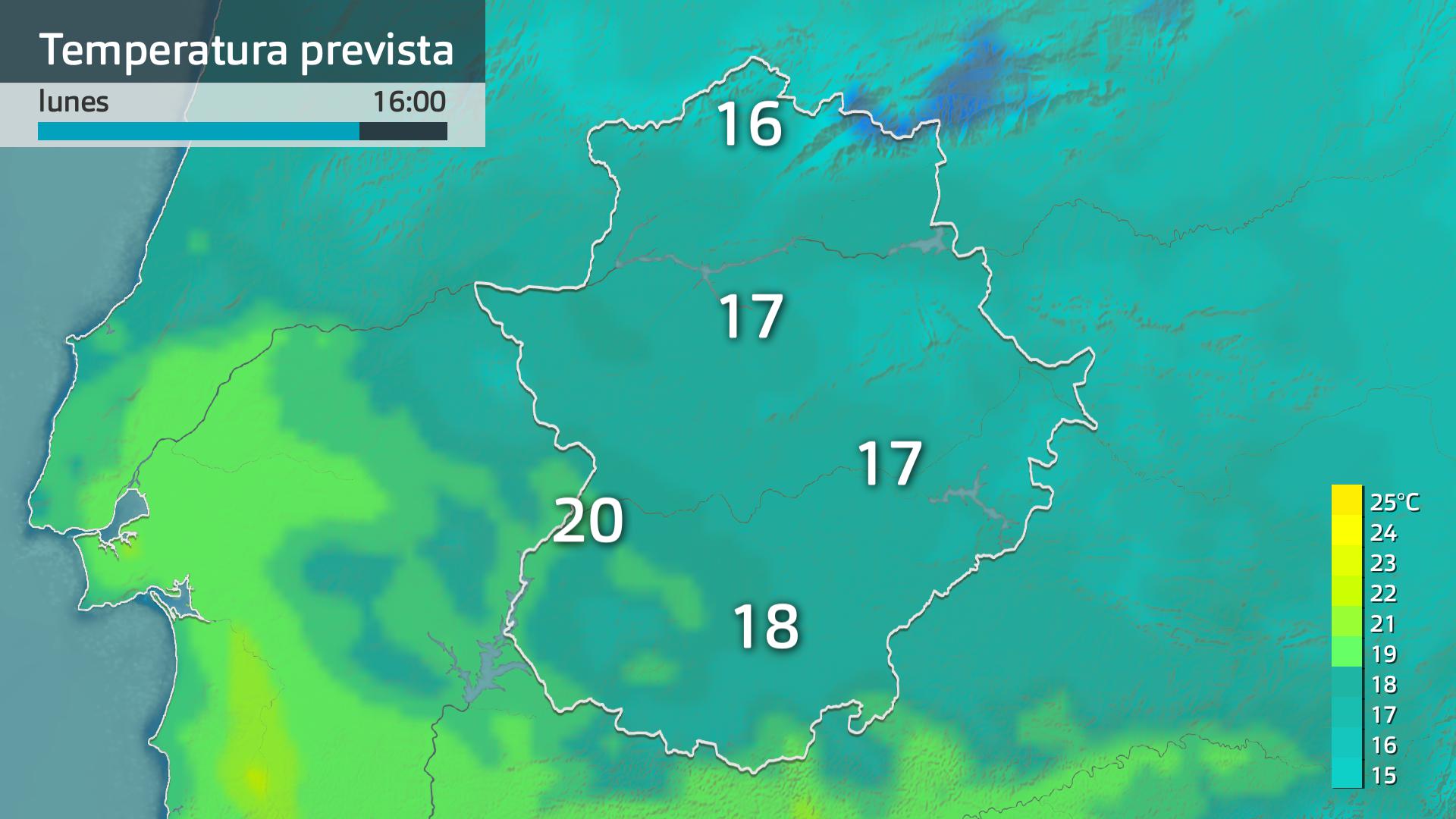 Temperatura máxima prevista