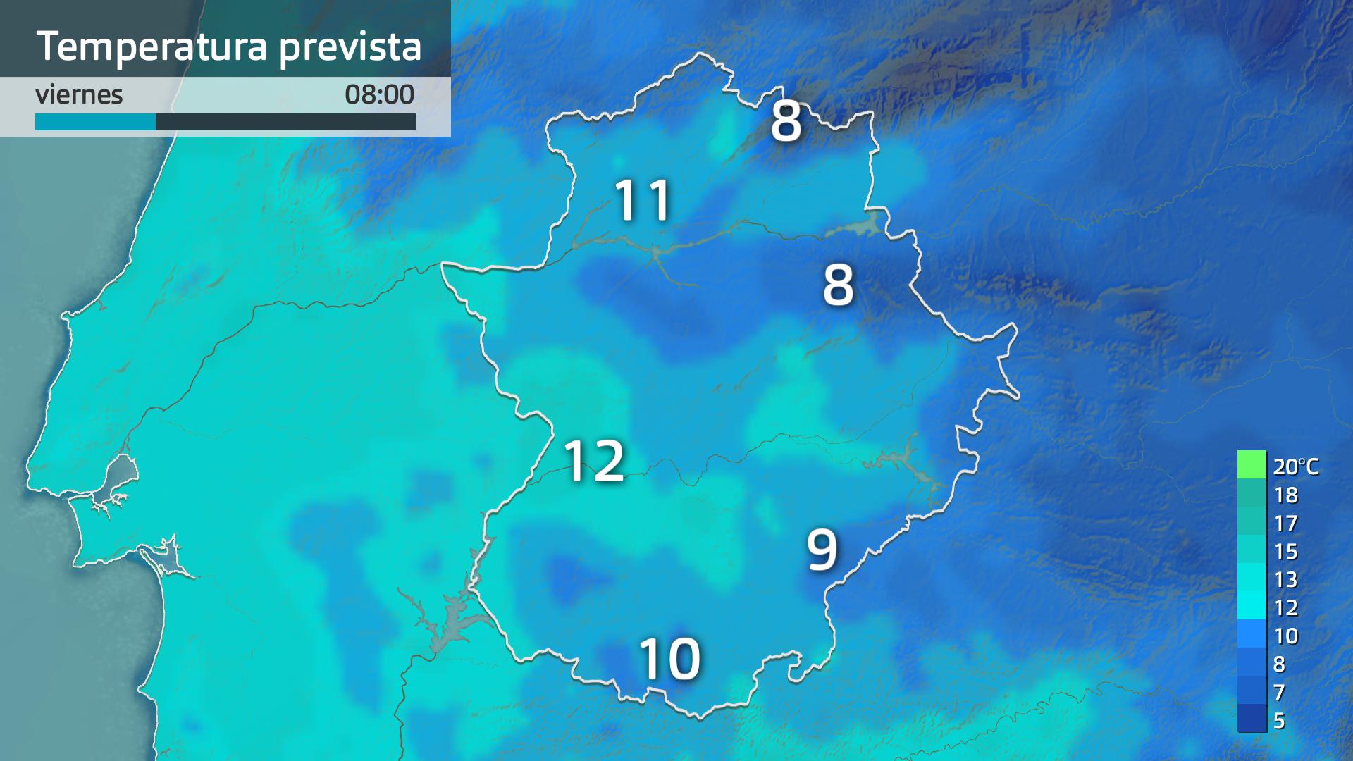 Temperatura mínima prevista