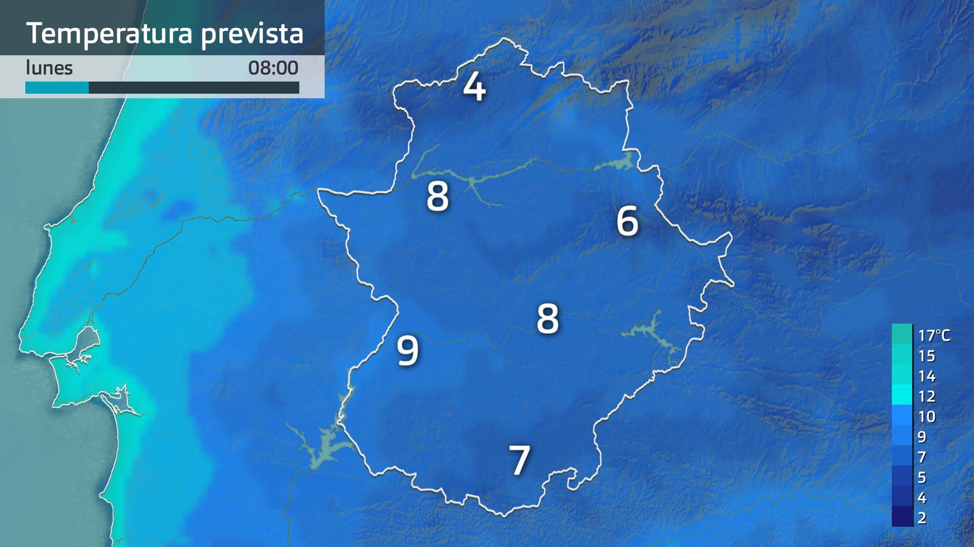 Temperatura mínima prevista