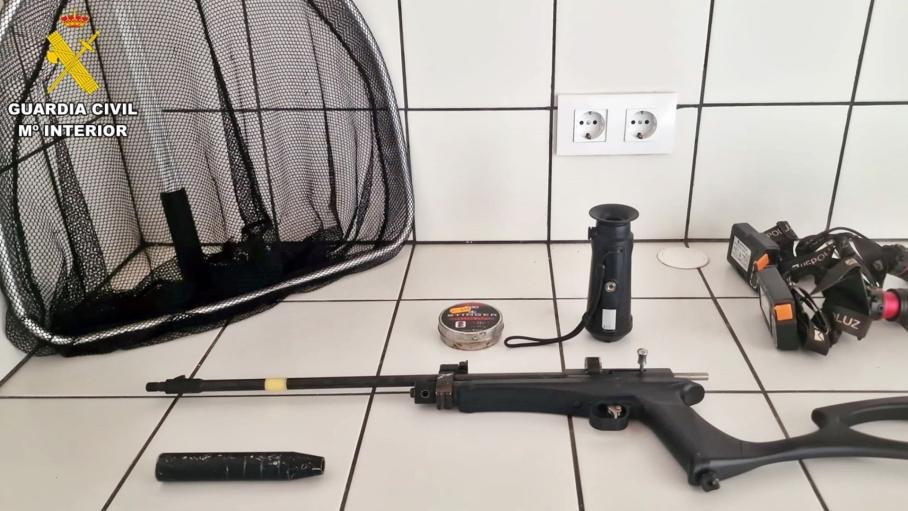 Objetos intervenidos a un vecino de Trasierra.