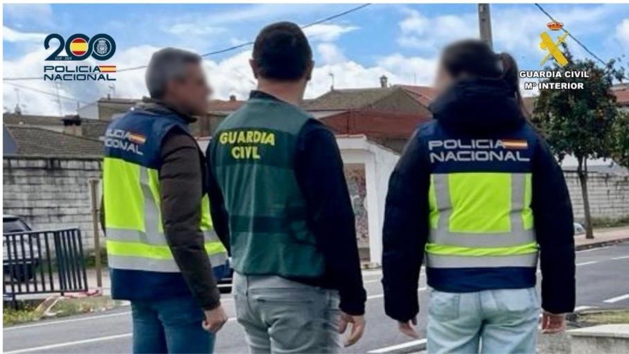 Agentes de la Guardia Civil y la Policía Nacional colaborando