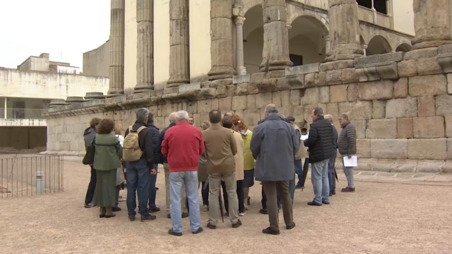 Grupo de turistas en Mérida