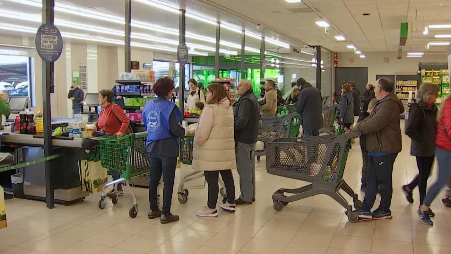Interior de un Mercadona en Extremadura