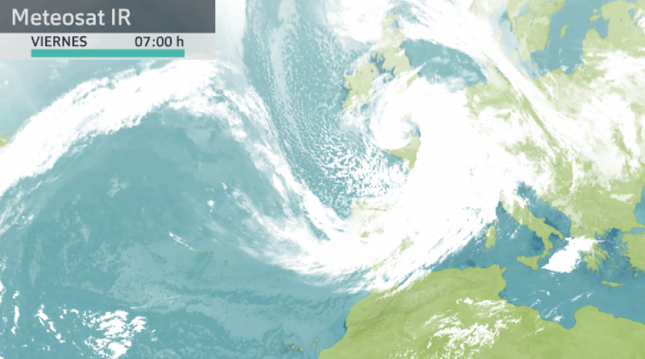 Imagen meteosat del viernes, 2 de octubre