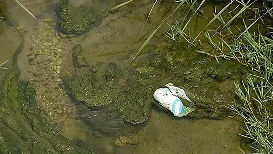 La suciedad del río y el vertido de aguas residuales provocan malos olores