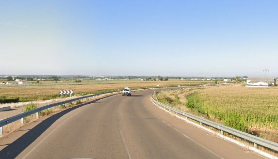 Carretera donde se ha producido la salida de vía