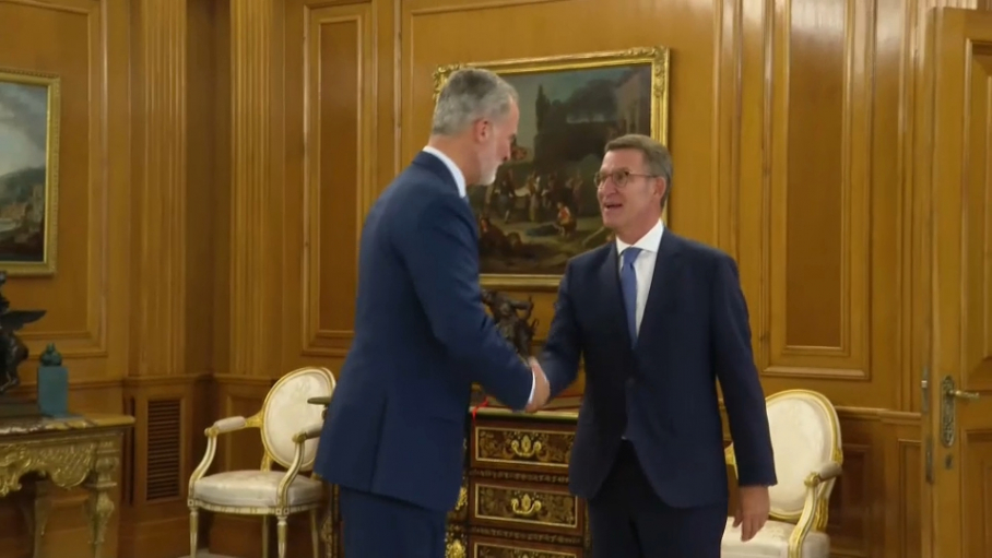Reunión del Rey con Feijóo