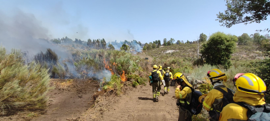 Incendio en Valencia de Alcántara