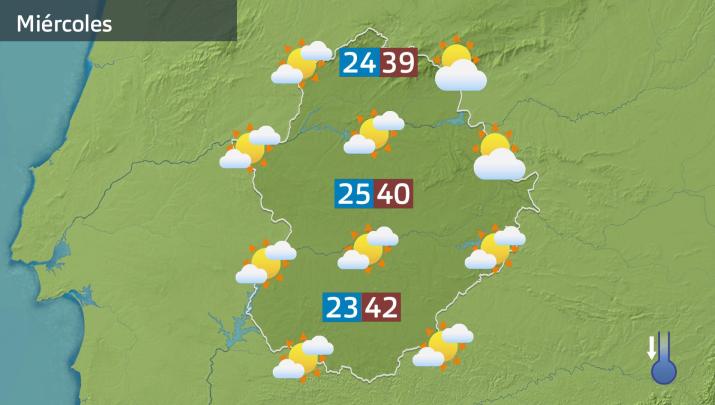 Mapa de previsión del 13 de agosto