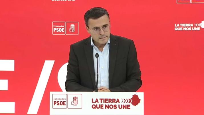 Miguel Ángel Gallardo, secretario general del PSOE de Extremadura