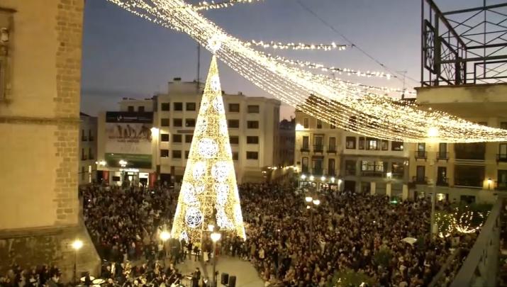 Encendido de la Navidad de 2025 en Badajoz