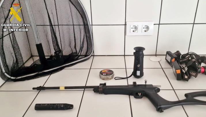 Objetos intervenidos a un vecino de Trasierra.