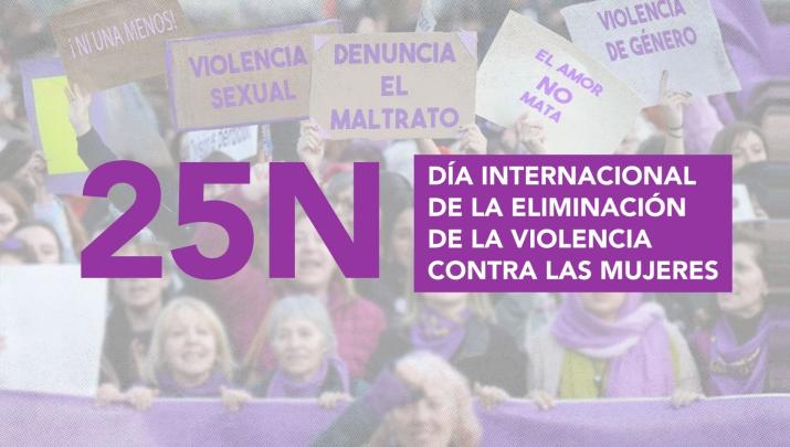 25 de noviembre, Día Internacional de la Eliminación de la Violencia Contra las Mujeres
