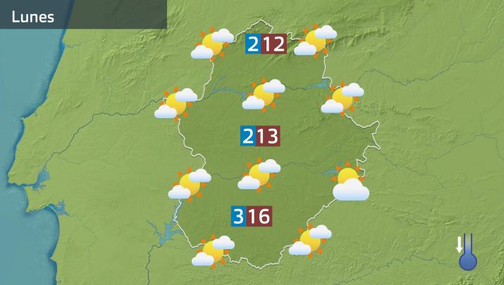Mapa de previsión del 1 de diciembre