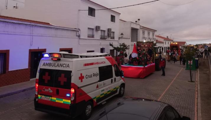 Dispositivo de Cruz Roja durante las cabalgatas en Extremadura