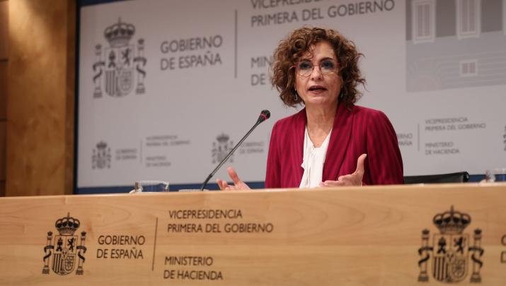 La vicepresidenta primera del Gobierno y ministra de Hacienda, María Jesús Montero, presenta la propuesta del nuevo modelo de financiación autonómica