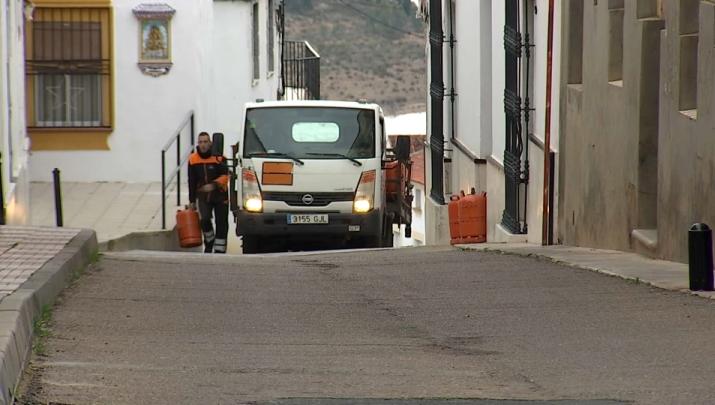 Reparto de bombonas en Alange el martes, 13 de enero