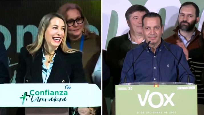 María Guardiola y Óscar Fernández Calle en imagen de archivo