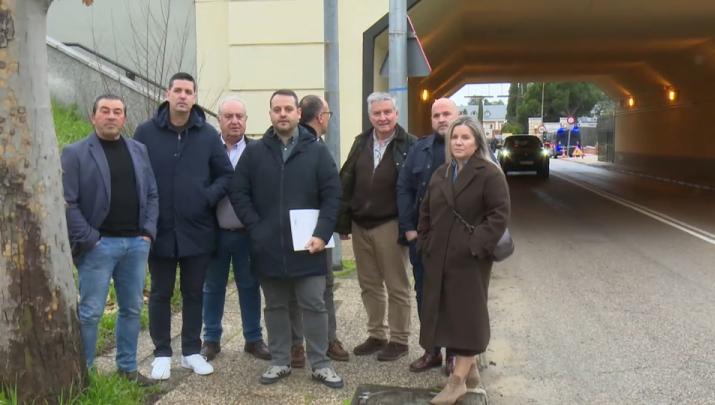 Diferentes alcaldes y miembros de la Plataforma 'Sí a Almaraz, Sí al futuro'