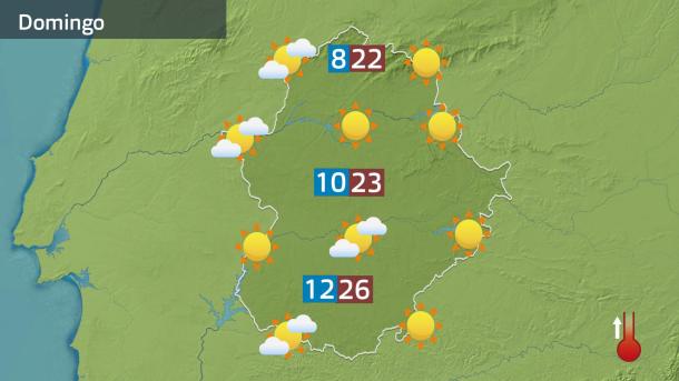 Mapa de previsión del domingo 27 de abril