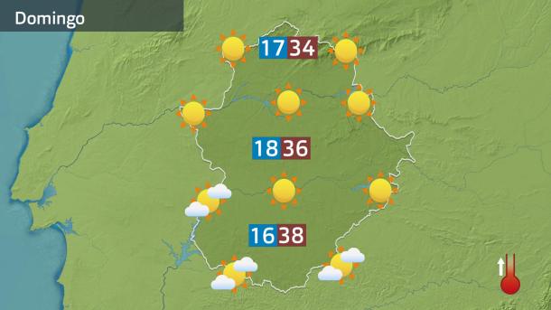Mapa de previsión del domingo 8 de junio