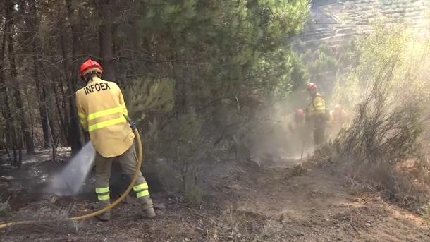 Estabilizado por completo el incendio en Las Hurdes
