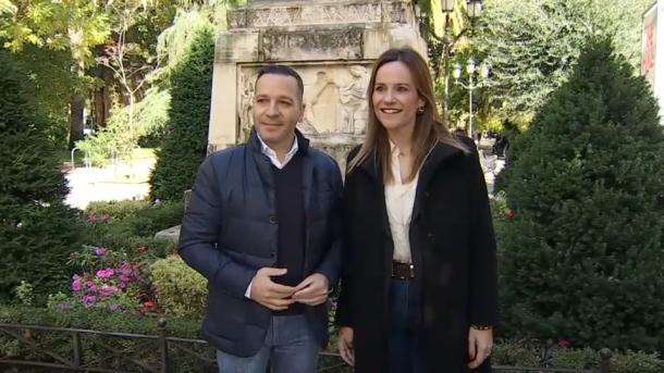 Óscar Fernández e Isabel Pérez Moñino en Cáceres