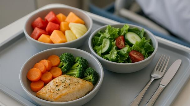 Bandeja de comida saludable