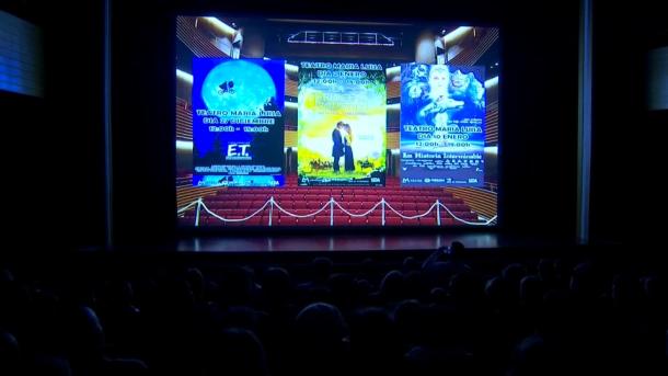 El Teatro María Luisa de Mérida vuelve a convertirse en una sala de cine estas navidades