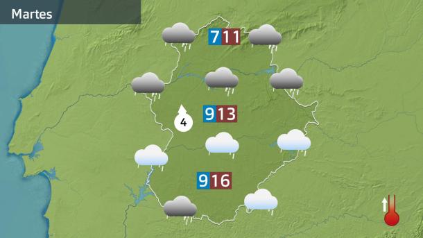 Mapa de previsión del 13 de enero