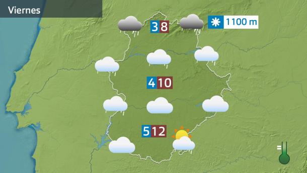 Mapa de previsión del 16 de enero