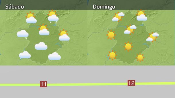 Mapa de previsión del 17 y 18 de enero