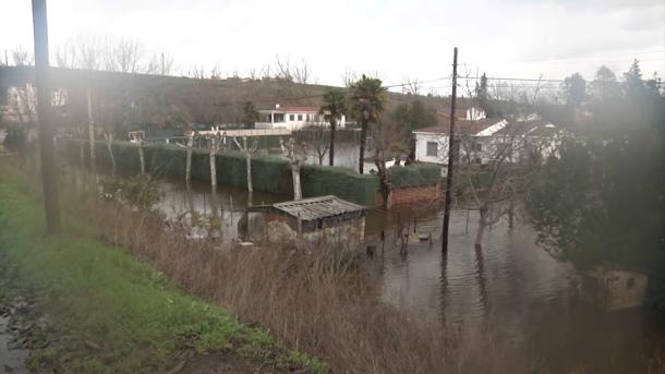 'La Isleta' de Coria durante los últimos temporales