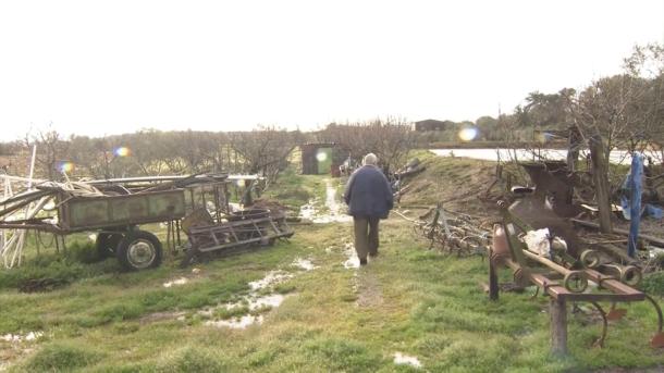 Estado de una finca en Extremadura tras el paso de las últimas borrascas en 2026