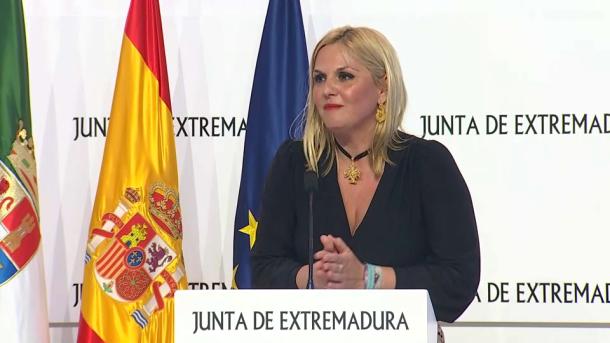 Elena Manzano, portavoz de la Junta de Extremadura en funciones