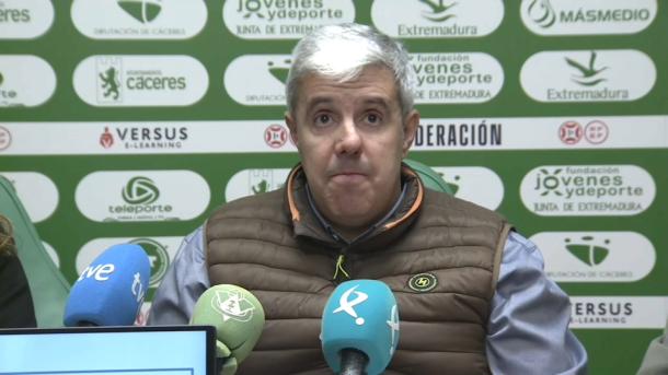 El vicepresidente del CP Cacereño, Juan Miguel Olmeda