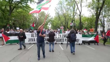Miles de personas protestan en Madrid contra el «genocidio» palestino y la venta de armas a Israel