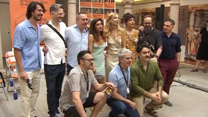 Elenco de 'Electra' durante la representación