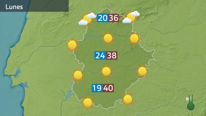 mapa de previsión del lunes 7 de julio