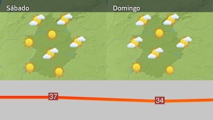 Mapa de previsión del 23 y 24 de agosto