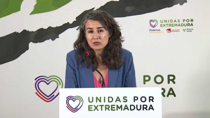 Irene de Miguel, portavoz de Unidas por Extremadura