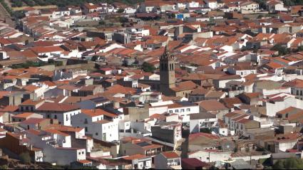 Vista de Monterrubio desde la Plaza del Moro 