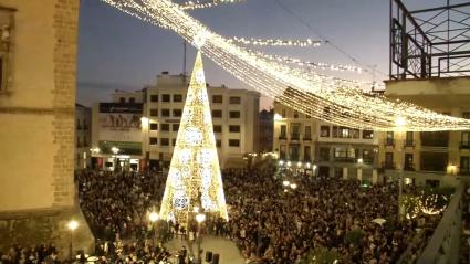 Encendido de la Navidad de 2025 en Badajoz