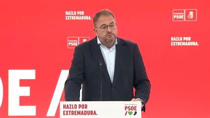 El portavoz del Comité Electoral del PSOE de Extremadura, Antonio Rodríguez Osuna